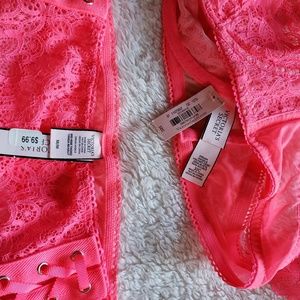 Victoria's Secret Intimates & Sleepwear - Neon Pink Bra and Panty Set Victoria's Secret Intimates & Sleepwear - Neon Pink Bra and Panty Set